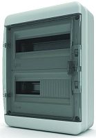 Бокс пластиковый Tekfor ЩРН-П-24 BNK 65-24-1 (410х300х153мм) IP65 прозрачная дверца картинка 
